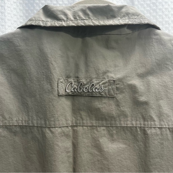 Cabela's Tan Utility Vest with Stand-Up Collar Hunting Fishing XL - Picture 4 of 9